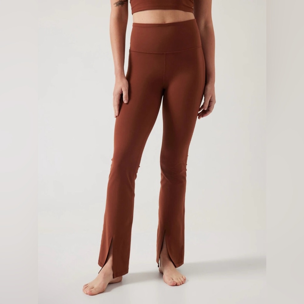 Athleta Ancient Mahogany Brown Elation Split Flare Pant